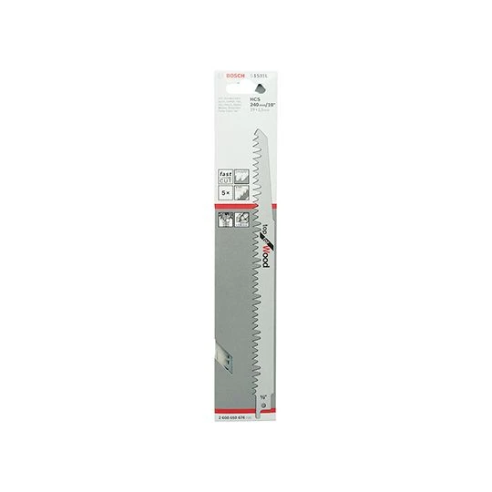 Bosch Reciprocating Saw Sabre Blade 240mm Pack Of 5 - Image 2