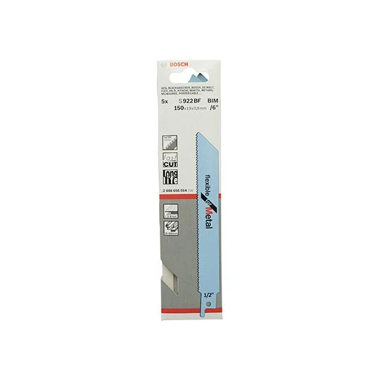 Bosch Reciprocating Saw Sabre Blade 150mm Pack Of 5