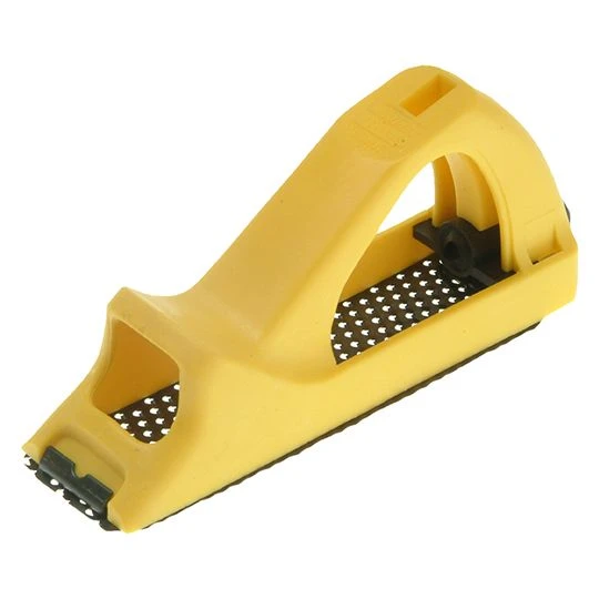 Stanley Surform Block Plane Moulded Plastic Body Yellow - Image 2