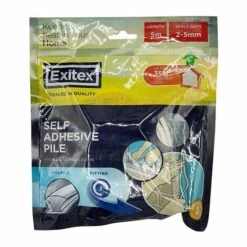 Draught Excluder Self Adhesive Polypropylene Pile Brush White