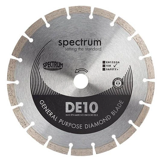 Spectrum Diamond Disc Blade Segmented Dry Cut 230x22mm 3 Spectrum Diamond Disc Blade Segmented Dry Cut 230x22mm