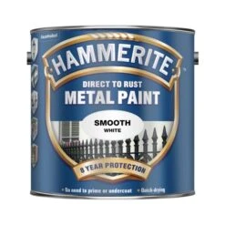 Hammerite Metal Paint Smooth Finish White 750ml