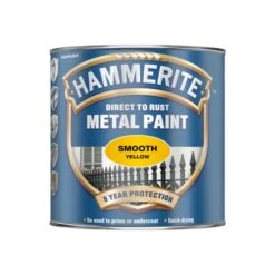 Hammerite Metal Paint Smooth Finish Yellow 750ml