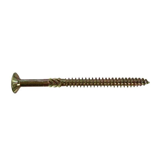 Spearhead Fast Action Wood Screw Yellow Zinc M4x70mm Box 200