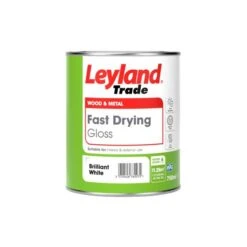 Leyland Trade Fast Drying Gloss Paint Brilliant White 750ml