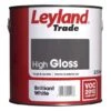 Leyland Trade High Gloss Paint Brilliant White 2.5L 1 Leyland Trade High Gloss Paint Brilliant White 2.5L -Paint Tool Store 104212 4523 leyland oil gloss brilliant white 2.5ltr