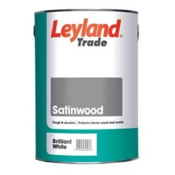Leyland Trade Satinwood Paint Brilliant White 5L -Paint Tool Store 104227 10128 leyland satinwood 5l 540x540px 1