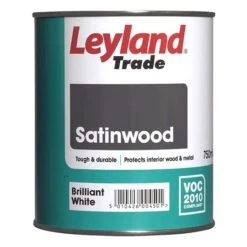 Leyland Trade Satinwood Paint Brilliant White 750ml -Paint Tool Store 104227 4562 leyland satinwood brilliant white 750ml 540x540px 1