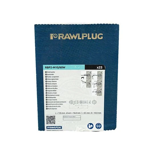 Rawlplug Rawlbolt Projecting M10x60mm Box Of 25 3 Rawlplug Rawlbolt Projecting M10x60mm Box Of 25