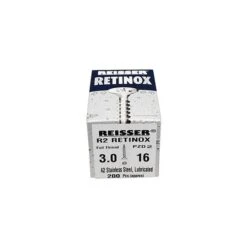 Reisser Stainless Steel Pozi Screws 3x16mm Box Of 200