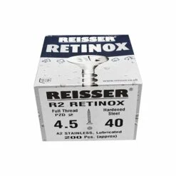 Reisser Stainless Steel Pozi Screws 4.5x40mm Box Of 200