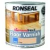 Ronseal Diamond Hard Floor Varnish Satin Clear 2.5L