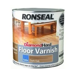Ronseal Diamond Hard Floor Varnish Satin Dark Oak 2.5L