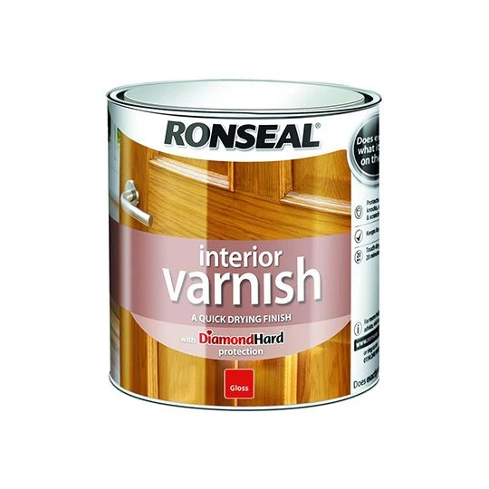Ronseal Diamond Hard Interior Varnish Gloss Deep Mahogany 750ml 3 Ronseal Diamond Hard Interior Varnish Gloss Deep Mahogany 750ml