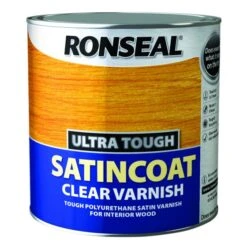 Ronseal Ultra Tough Clear Varnish Satin Coat 2.5L