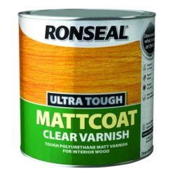 Ronseal Ultra Tough Clear Varnish Matt Coat 2.5L