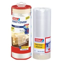 Tesa Easy Cover Masking Tape & Plastic Cover 1400mm X 33m