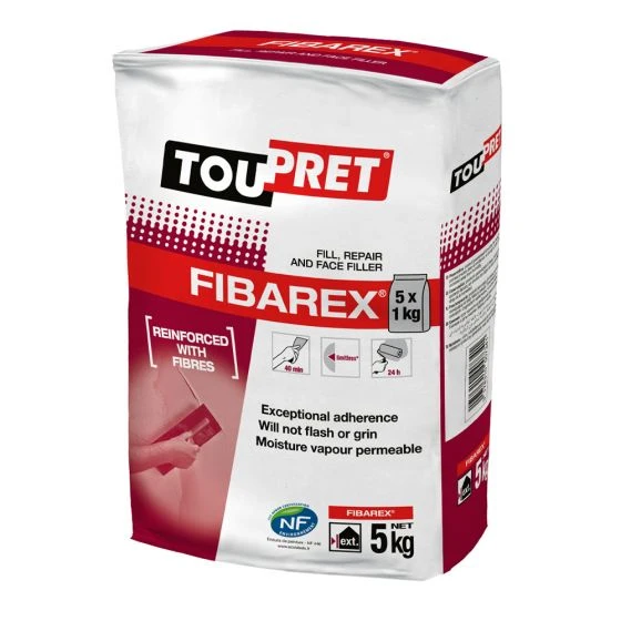 Toupret Fibarex Quick Set Exterior Filler White 5kg