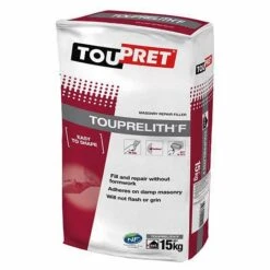 Toupret Touprelith F Masonry Exterior Filler Grey 15kg -Paint Tool Store 106566 3908 toupret masonry touprelith f grey ext 15kg 540x540px 1