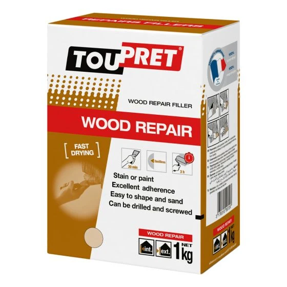 Toupret Wood Repair Fast Drying Wood Filler Beige 1kg 3 Toupret Wood Repair Fast Drying Wood Filler Beige 1kg