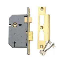 Union Mortice Latch Lock 3 Lever Satin 3in