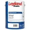 Leyland Trade Vinyl Matt Emulsion Paint Brilliant White 5L -Paint Tool Store 200125 29969 leyland vinyl matt bs white 5ltr