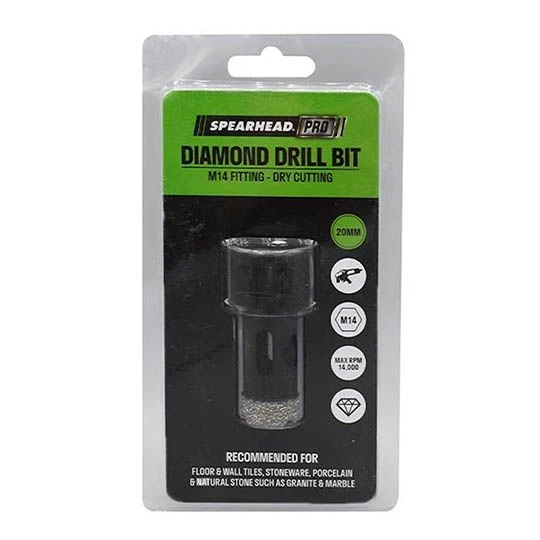 Spearhead M14 Diamond Drill Bit 20mm 3 Spearhead M14 Diamond Drill Bit 20mm