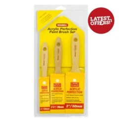 Seagull Acrylic Perfection Paint Brush Set Of 3 -Paint Tool Store 28673 seagull acrylic perfection set