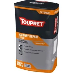 Toupret Touprelith F Masonry Exterior Filler Grey 15kg -Paint Tool Store 3908 1