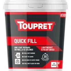 Toupret Redlite Fast Drying Lightweight Filler White 1L 7 Toupret Redlite Fast Drying Lightweight Filler White 1L -Paint Tool Store 39268