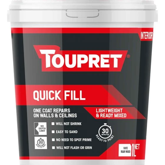 Toupret Redlite Fast Drying Lightweight Filler White 1L 5 Toupret Redlite Fast Drying Lightweight Filler White 1L - Image 3