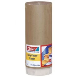 Tesa Easy Cover Paper Masking Tape Brown 300mm X 25m Roll -Paint Tool Store 44707