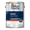 Dulux Trade High Gloss Paint Pure Brilliant White 5L -Paint Tool Store 5010212000274 can