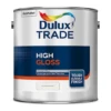 Dulux Trade High Gloss Paint Pure Brilliant White 2.5L -Paint Tool Store 5010212000281 can
