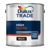Dulux Trade High Gloss Paint Black 2.5L -Paint Tool Store 5010212570272 can