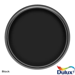 Dulux Trade High Gloss Paint Black 2.5L -Paint Tool Store 5010212570272 top shot