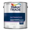 Dulux Trade Satinwood Paint Pure Brilliant White 2.5L -Paint Tool Store 5010212570371 can