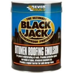 Everbuild Black Jack Bitumen Roofing Emulsion 5L