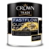 Crown Trade Fast Flow Quick Dry Eggshell White 1L -Paint Tool Store crown trade fastflow quick dry eggshell 1l high res