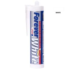 Everbuild Forever White Sanitary Silicone Sealant White 310ml