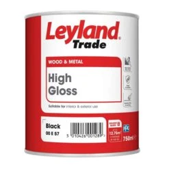 Leyland Trade Gloss Paint Black 750ml 9 Leyland Trade Gloss Paint Black 750ml -Paint Tool Store leyland trade gloss paint black 750ml