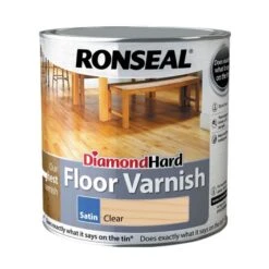Ronseal Diamond Hard Floor Varnish Satin Clear 2.5L -Paint Tool Store ronseal diamond hard floor varnish satin clear 2.5l