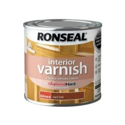 Ronseal Diamond Hard Interior Varnish Gloss Dark Oak 250ml -Paint Tool Store ronseal diamond hard interior varnish gloss dark oak 250ml