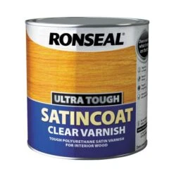 Ronseal Ultra Tough Clear Varnish Satin Coat 2.5L -Paint Tool Store ronseal ultra tough clear varnish satin coat 2.5l