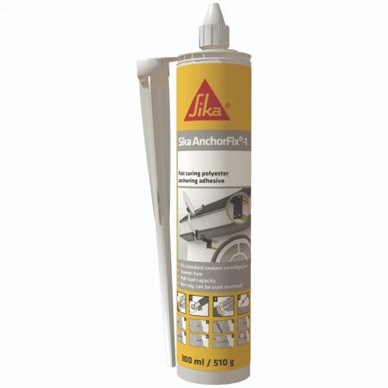 Sika Anchor Fix 1 Fast Cure Anchoring Adhesive System 300ml 3 Sika Anchor Fix 1 Fast Cure Anchoring Adhesive System 300ml - Image 2