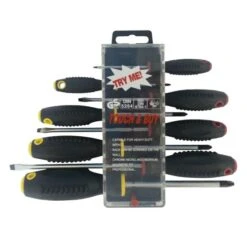 Spearhead Screwdriver Set Touch And Buy (Pozi Slotted) 8 Pieces